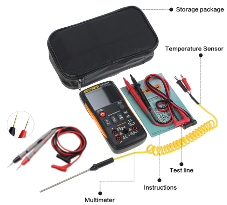 Digital Multimeter Kit w/ Ultra Fine-tip Leads