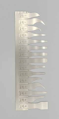 Chip removal - Wylie blade set with serrated blade