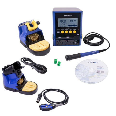 Hakko Bundle Discount- FM972-010 Dual port soldering station with Iron and Hot Tweezers